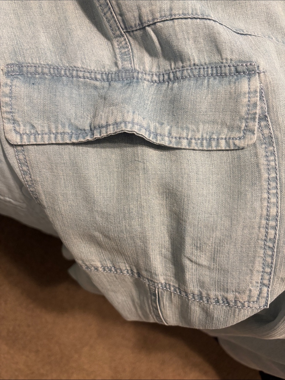 Velvet Hearts Tencel Cargo Denim Pants - Picture 6 of 9